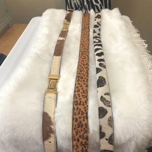 Animal pattern belts